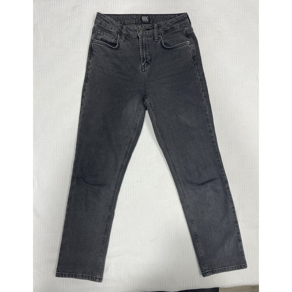 BDG Urban Outfitters Jeans Straight Kick Womens Size 26 Black Highrise Denim